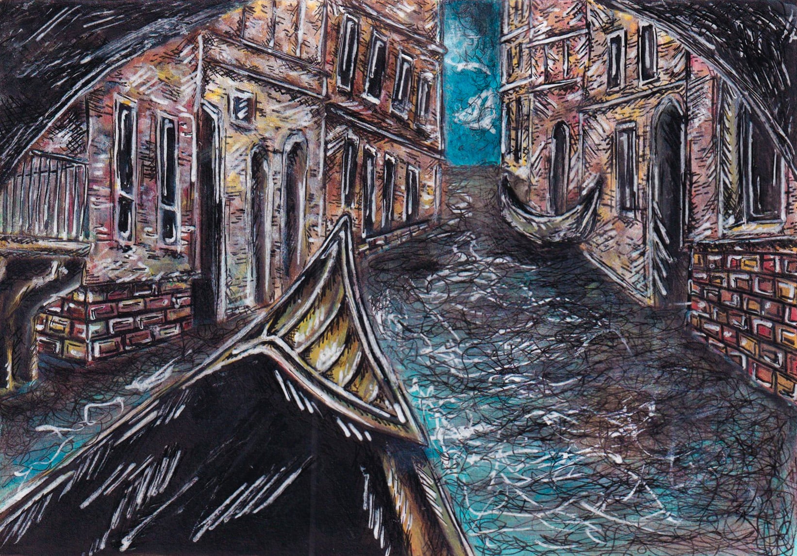 Boat in tunnel