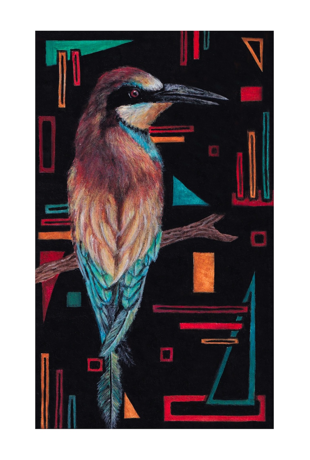Colorful Bird Card