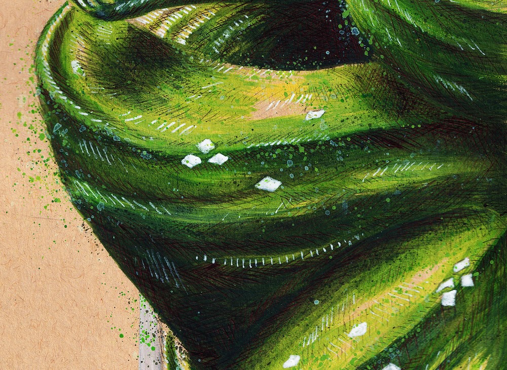 Green Snake Mixed Media thumbnail 3