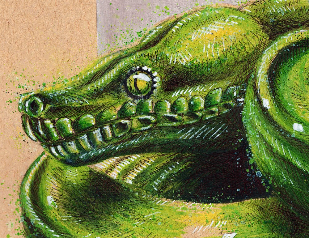 Green Snake Mixed Media thumbnail 4