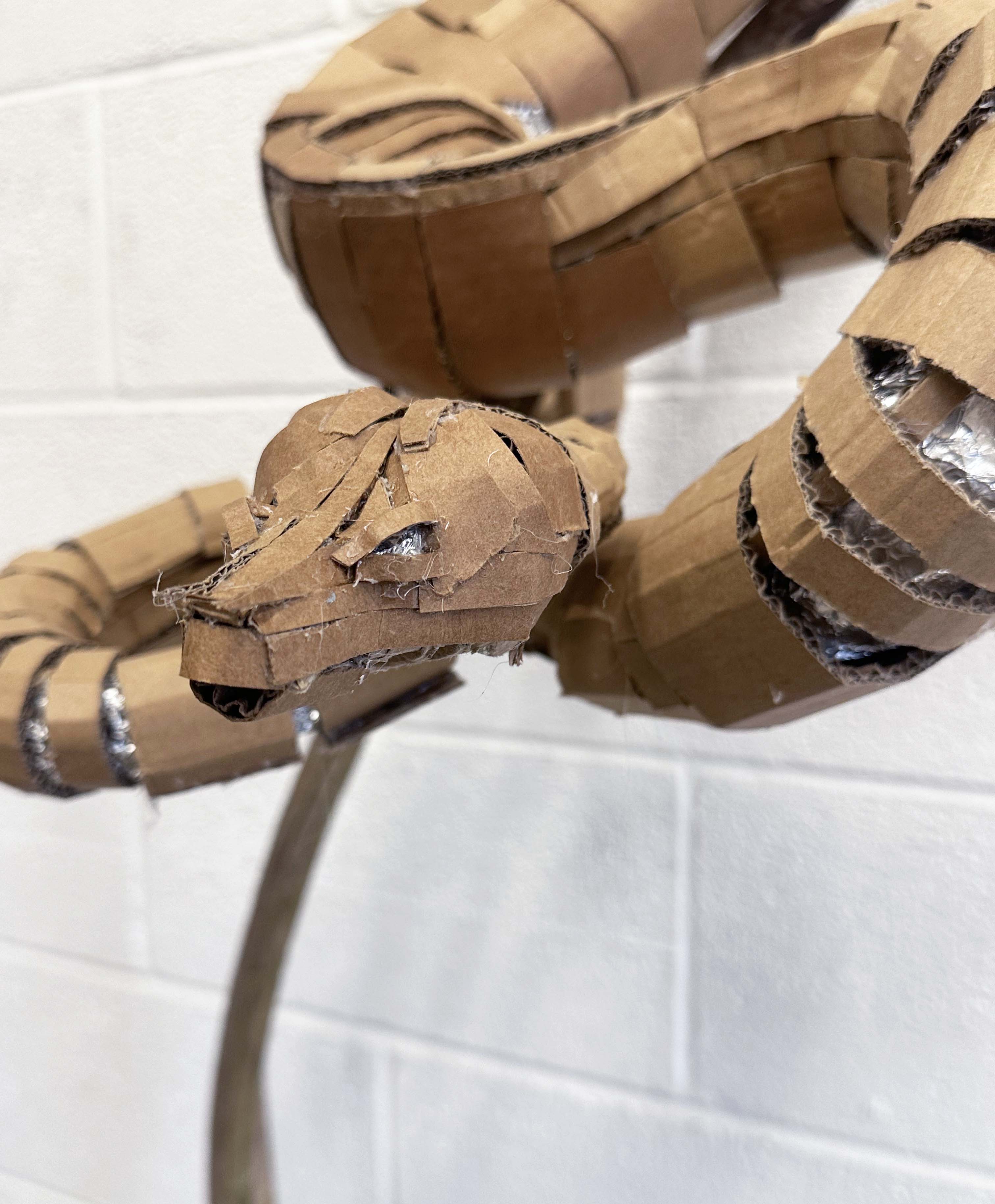 Cardboard Snake Sculpture thumbnail 2
